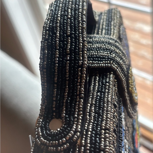 Viral Beaded Black and Silver Women's Bag - Picture 3 of 6
